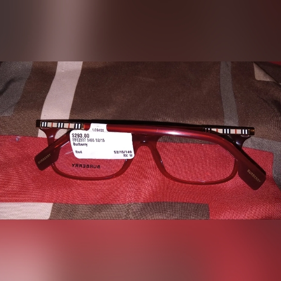 Red Burberry Womens glasses - Picture 2 of 2